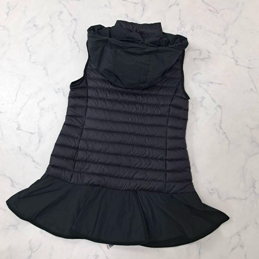 美品★MONCLER モンクレール ダウンベスト フリル 軽量 0 ブラック