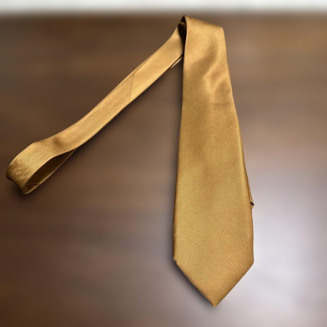 E. Marinella ゴールド ネクタイ