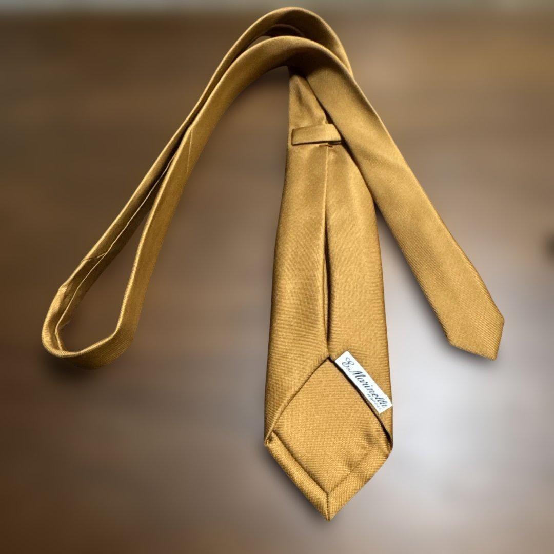 E. Marinella ゴールド ネクタイ