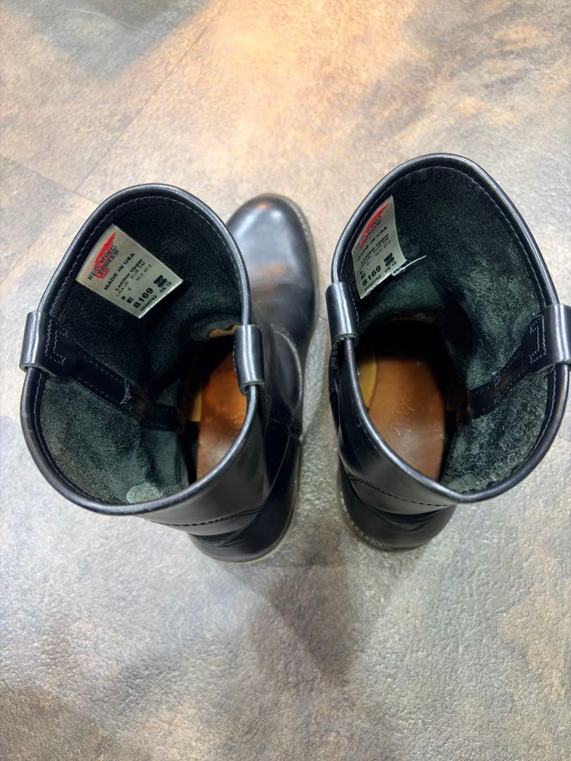 RED WING 8169 ペコスブーツ 黒 9E (27cm) レッドウィング