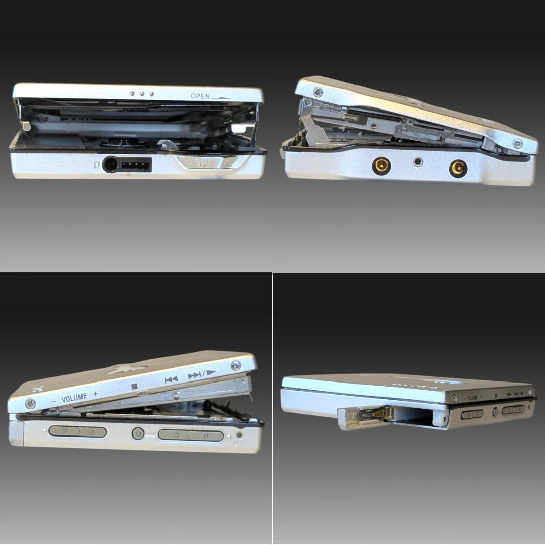 【稼働品】ソニーMDウォークマン2台 充電器・充電池付 カセット多数付 SONY