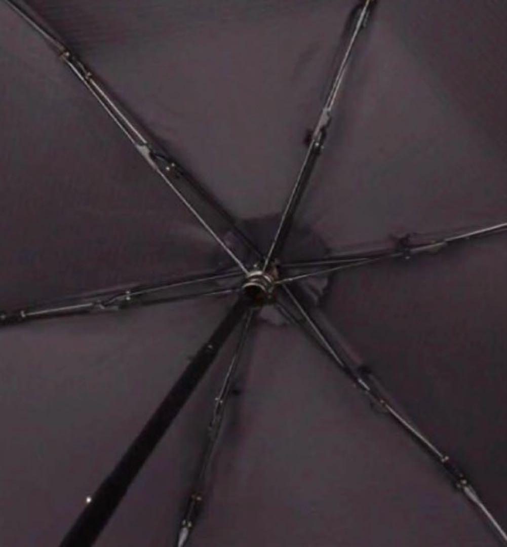 【新品】ランバンオンブルー　日傘　ドビーフリル　楽折　折りたたみ　晴雨兼用　黒