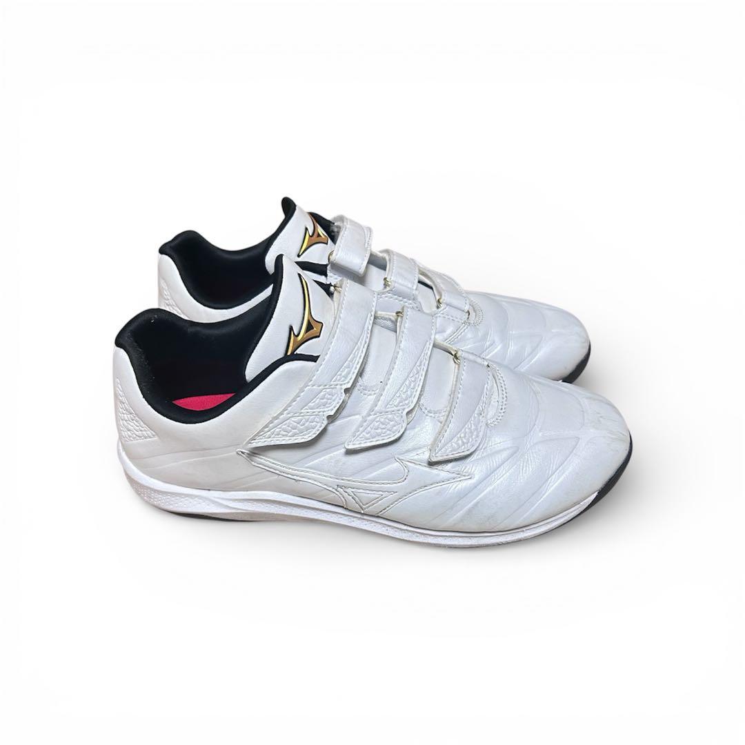 ミズノプロ アップシューズ ホワイト クッションレボプロトレーナー 27.5