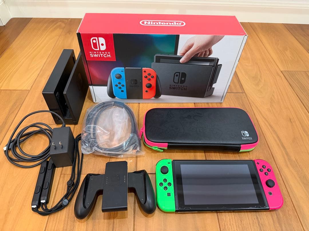 Nintendo Switch 本体 + おまけ（ケース・強化ガラス）