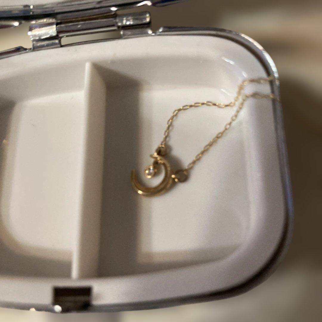 ゴールド 三日月モチーフ ネックレス最終価格