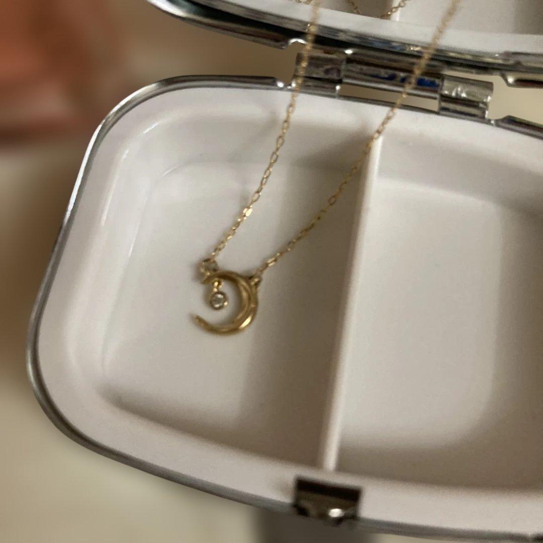 ゴールド 三日月モチーフ ネックレス最終価格