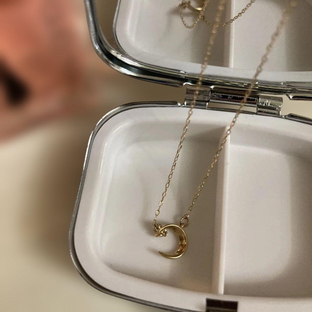 ゴールド 三日月モチーフ ネックレス最終価格