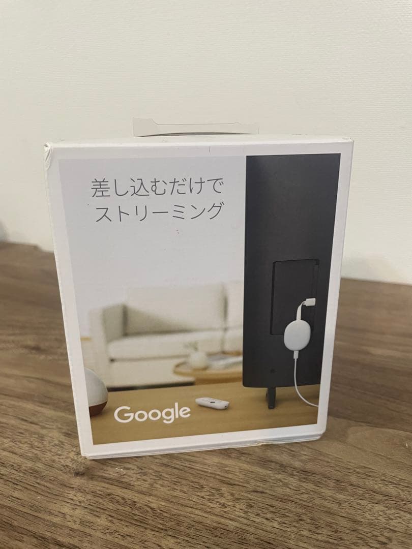 【美品】Chromecast with Google TV 4Kモデル　ホワイト