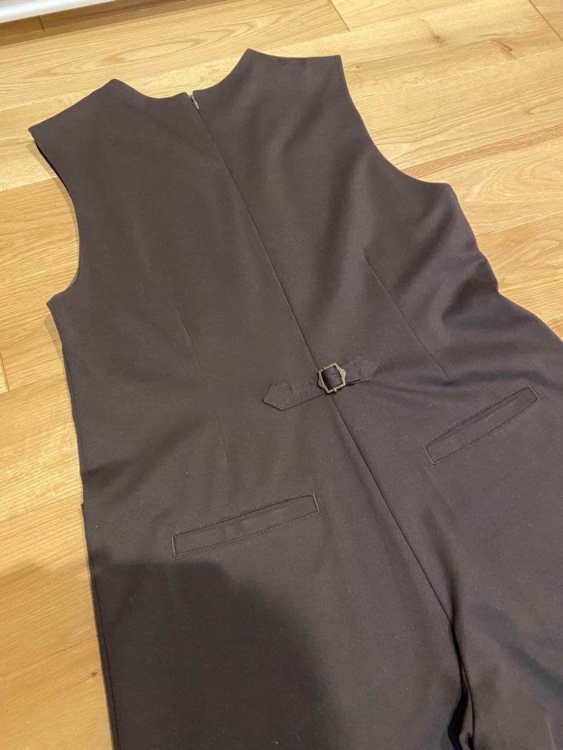 北欧暮らしの道具店 ポンチ素材のオールインワン L ブラウン