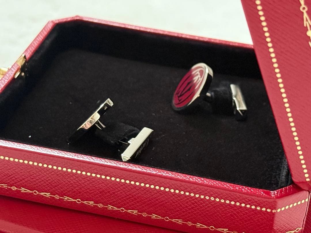 【Cartier】カルティエ ダブル C ドゥ ロゴ カフリンクス カフス