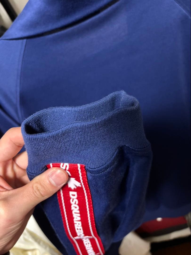 DSQUARED2 ネイビー ジップアップジャケット　トラックジャケット