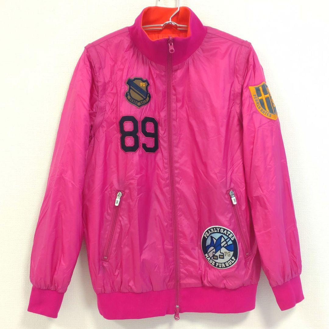 パーリーゲイツ ブルゾン リバーシブル 4way ピンク オレンジ サイズ1