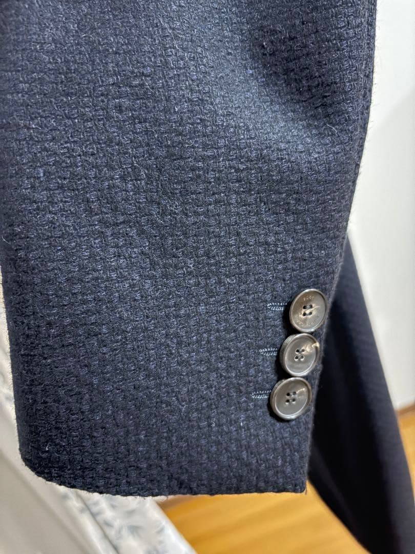 ヒューゴボス コート ネイビー サイズUK48/US38R 日本サイズL相当