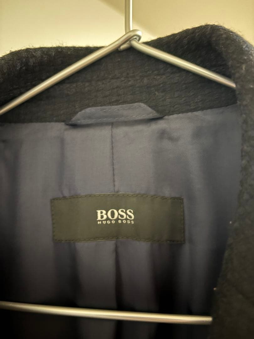 ヒューゴボス コート ネイビー サイズUK48/US38R 日本サイズL相当