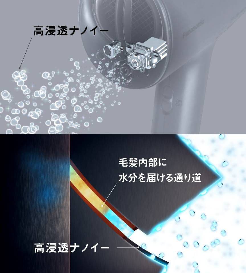 専用　Panasonic　EH-NA0K-P　ヘアードライヤー ナノケア