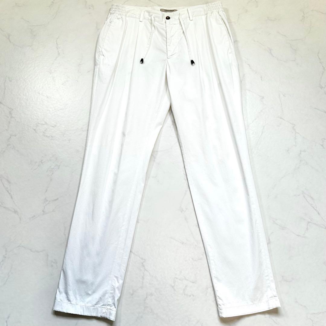 XL相当 50◎ジャブスアルキヴィオ マサッチョ コットンツイルパンツ 白 近年