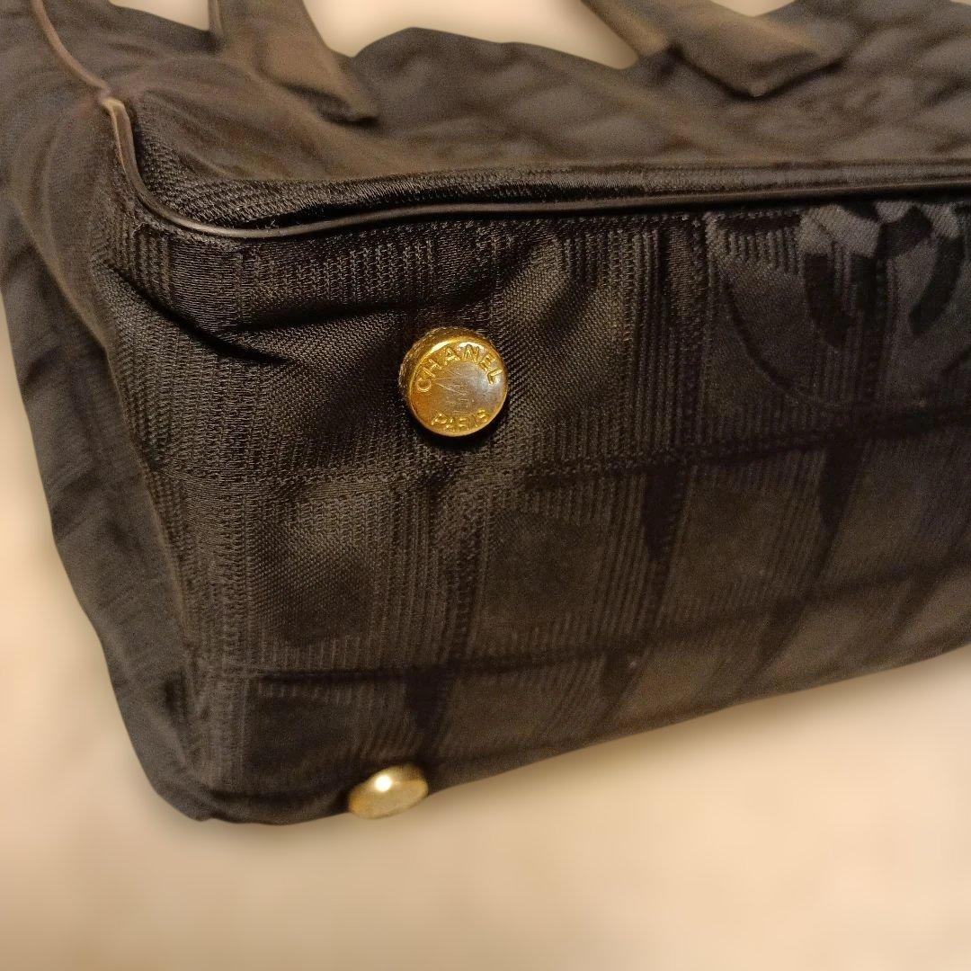 ★週末特価★希少★美品★シャネルブラック トートバッグ トラベルライン★