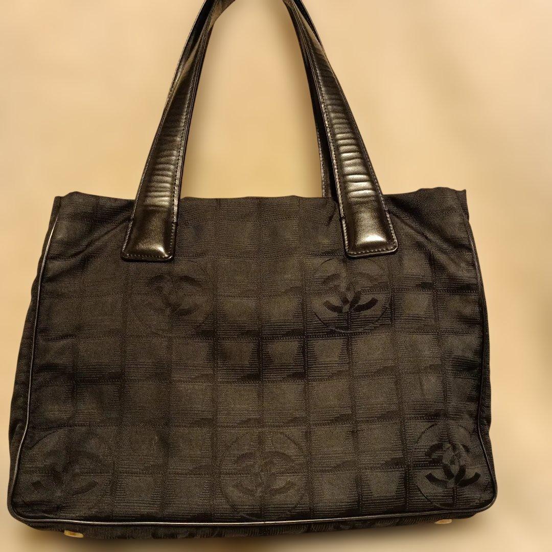 ★週末特価★希少★美品★シャネルブラック トートバッグ トラベルライン★