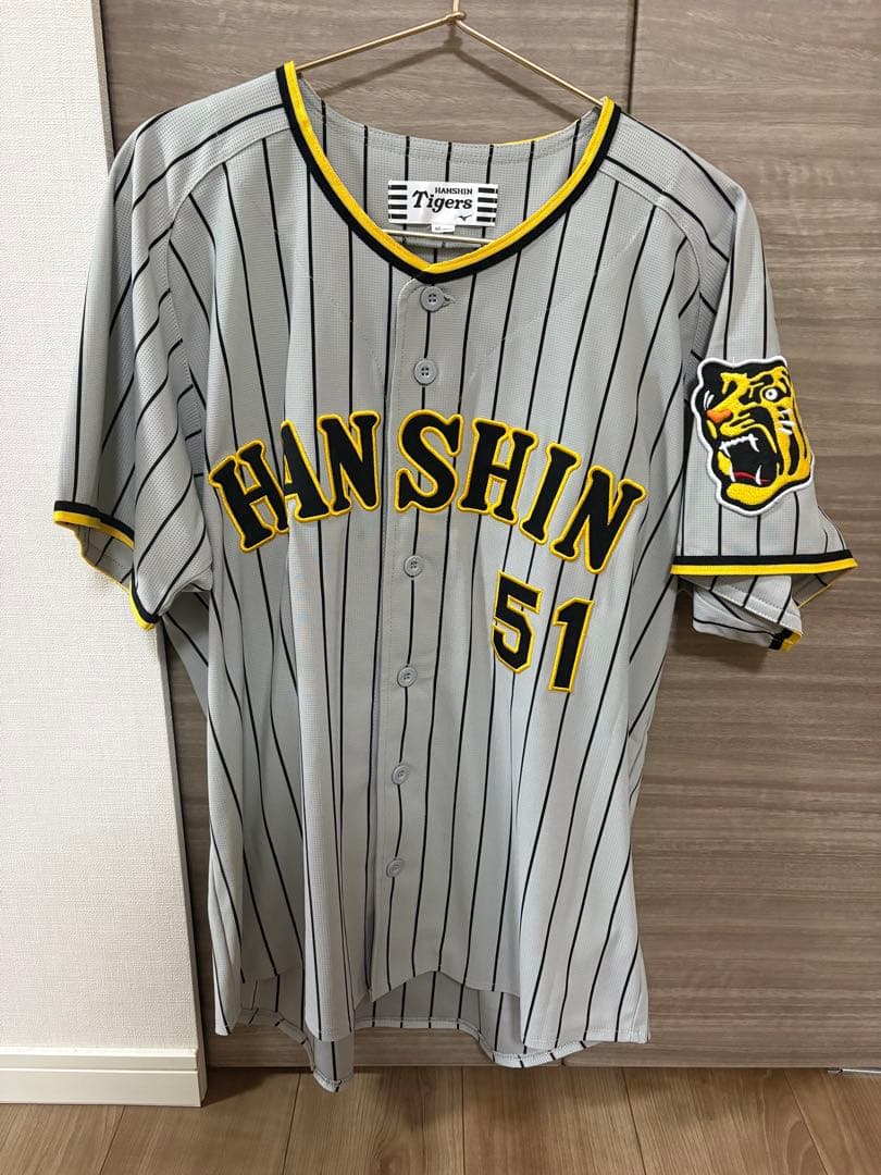 阪神 タイガース　中野拓夢　ビジターユニフォーム　Mサイズ 51