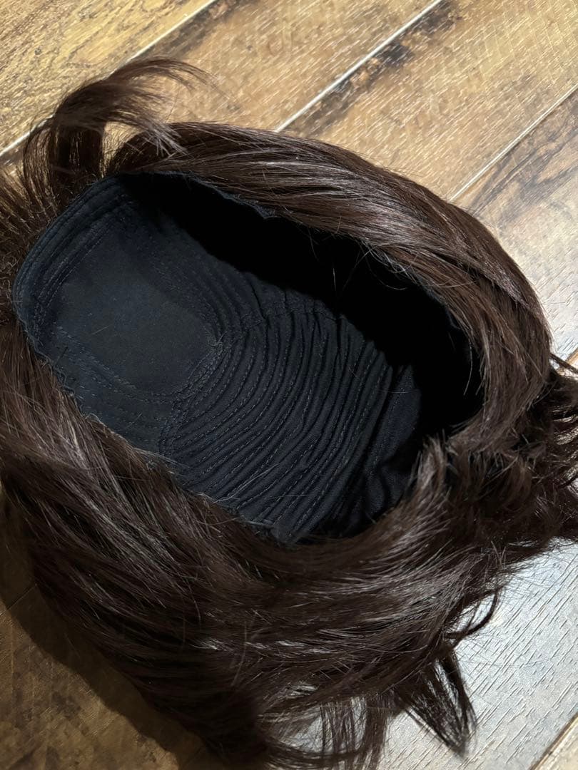 医療用ウィッグ　人毛ミックス　ココアブラウン ショート　ボブ　ウィッグ