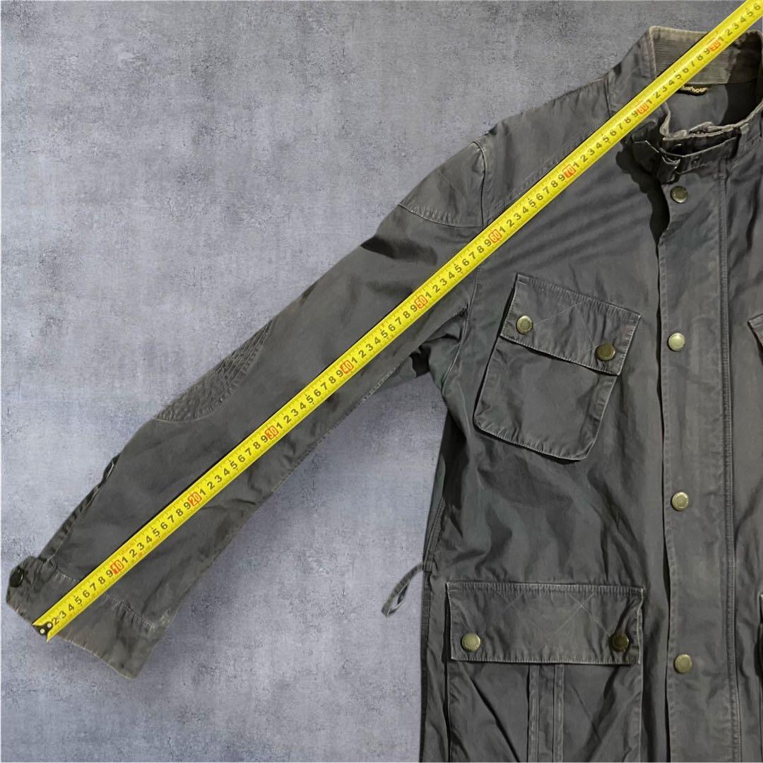 Barbour INTERNATIONAL ミリタリーシャツジャケット 青系 L