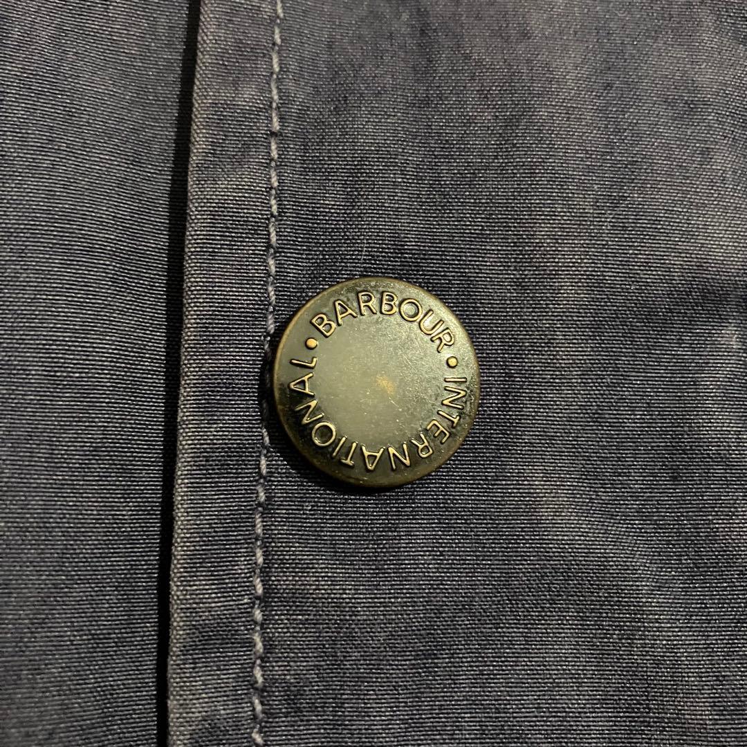 Barbour INTERNATIONAL ミリタリーシャツジャケット 青系 L
