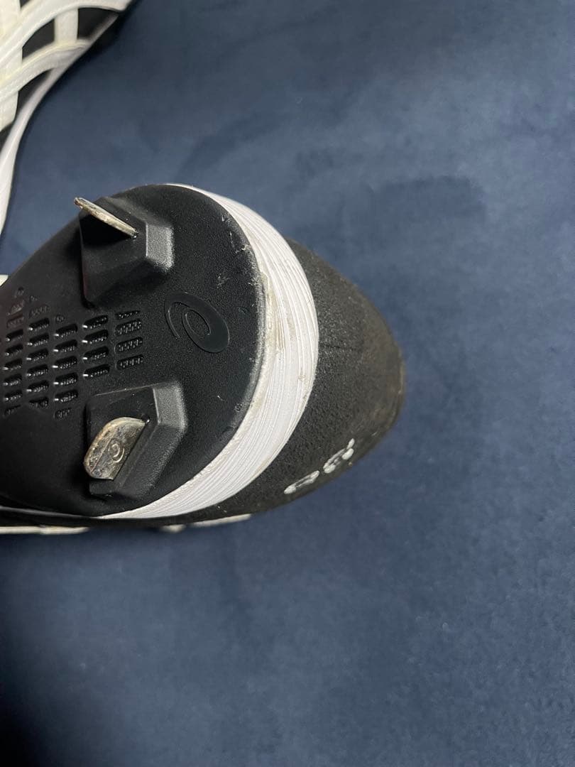 asics 野球 スエード 黒 オーダースパイク 27.5センチ