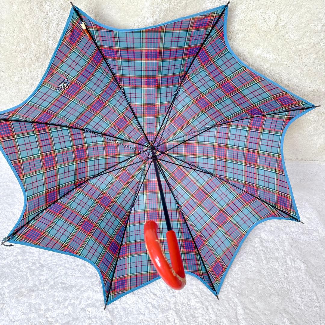 希少✨ ヴィヴィアンウエストウッド 傘 マックマラ タータンチェック柄 オーブ