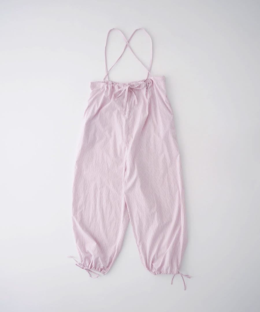 ネストローブ 〝 It's ME 〟コットンストライプバルーンサロペット