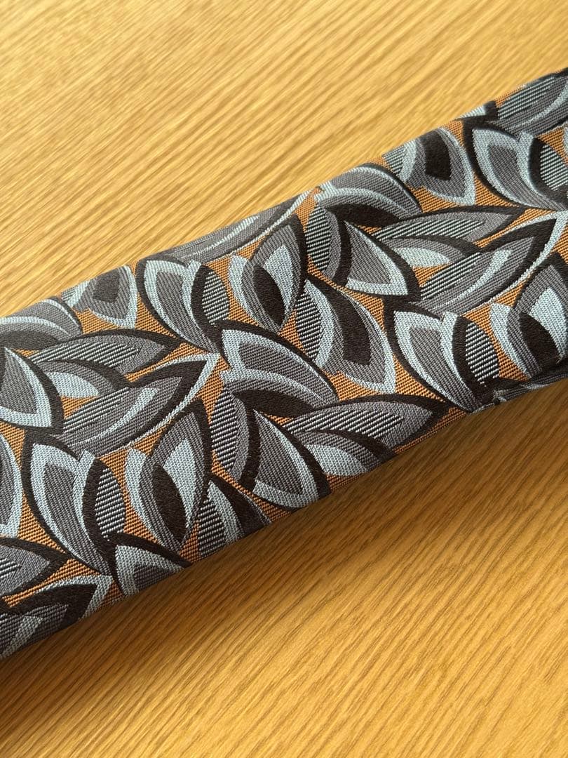 ネクタイ Holliday & Brown グレー×ブラウン