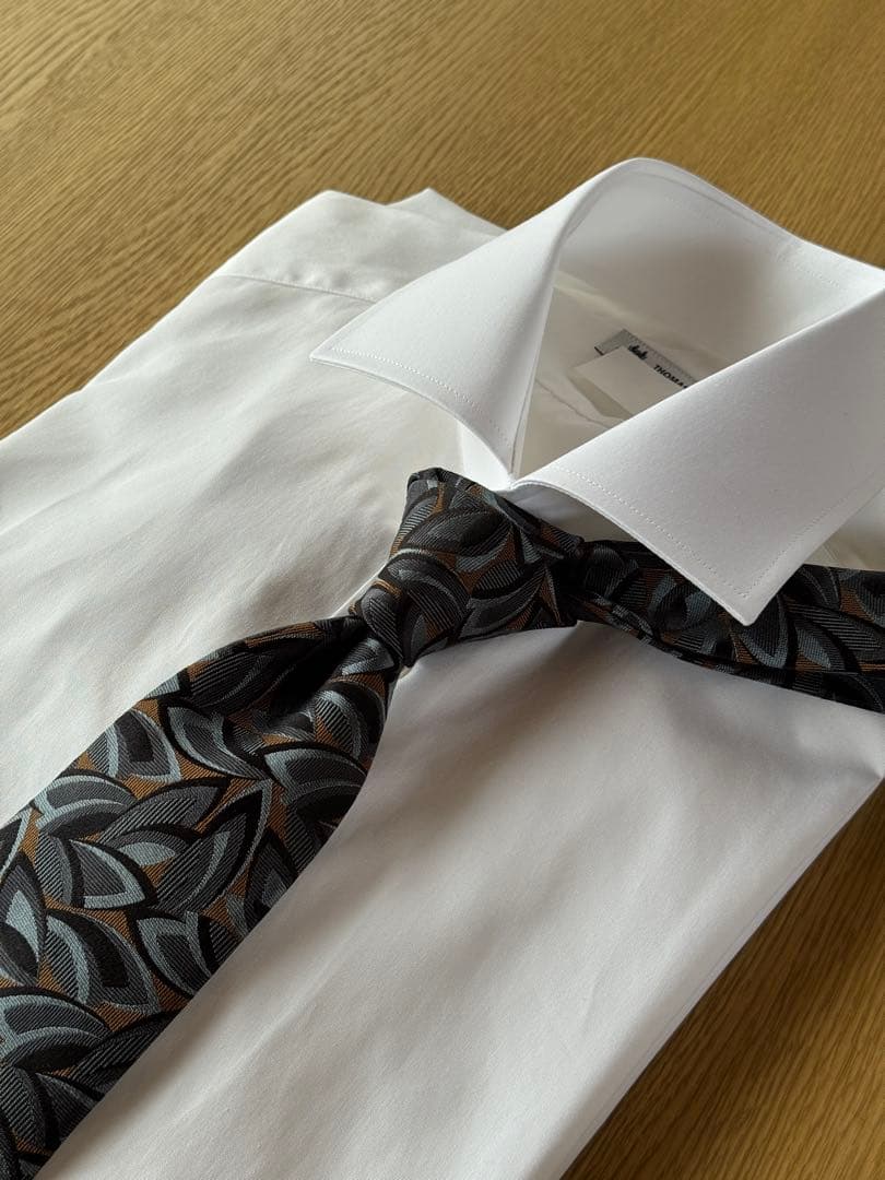 ネクタイ Holliday & Brown グレー×ブラウン