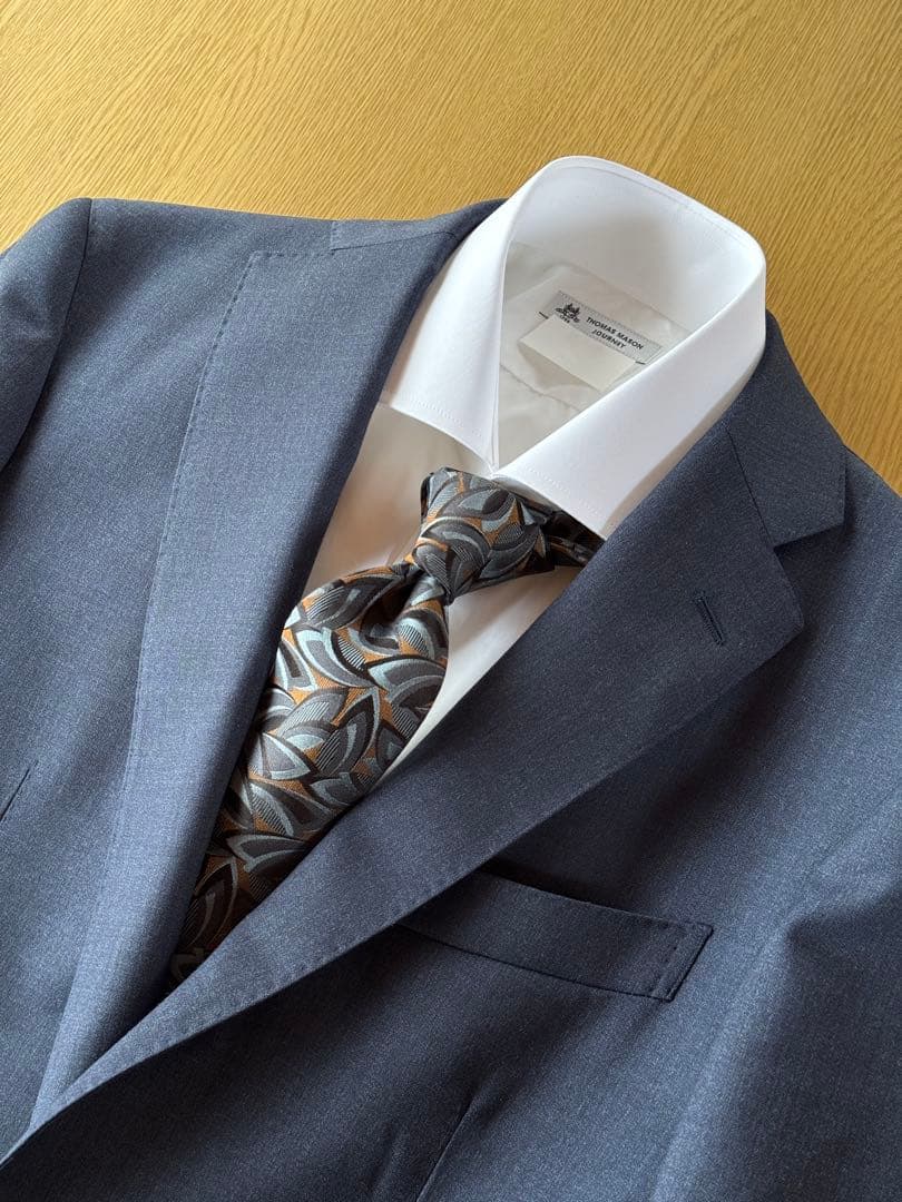 ネクタイ Holliday & Brown グレー×ブラウン