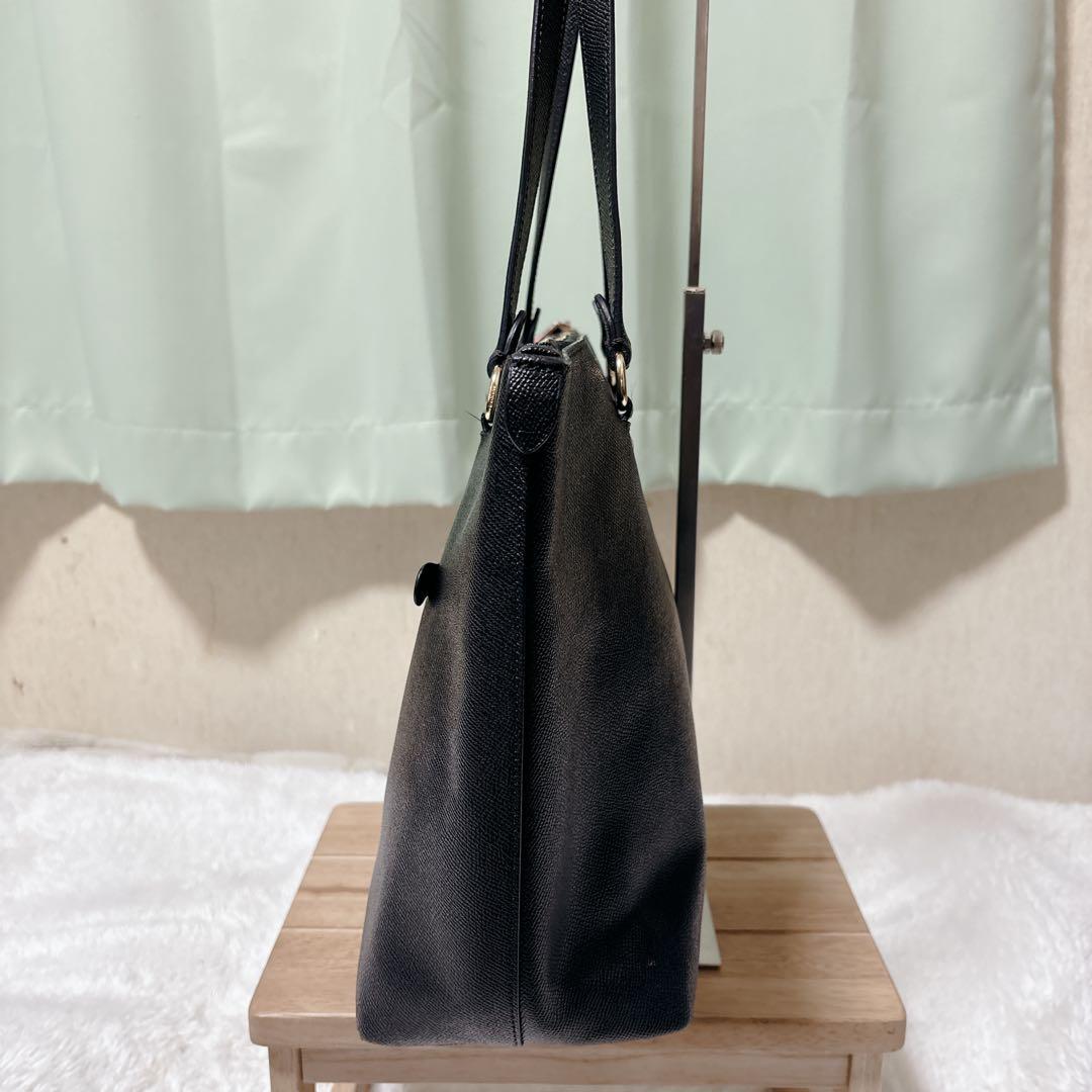 COACH コーチ トートバッグ F79608 レザー ブラック A4収納可
