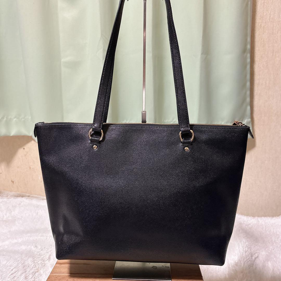 COACH コーチ トートバッグ F79608 レザー ブラック A4収納可
