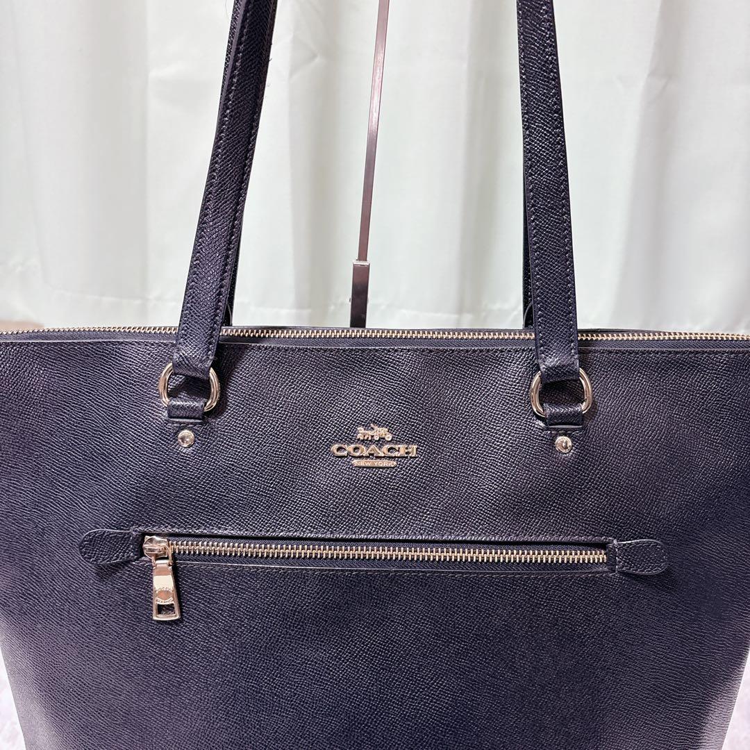 COACH コーチ トートバッグ F79608 レザー ブラック A4収納可