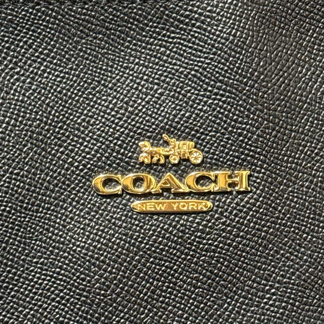COACH コーチ トートバッグ F79608 レザー ブラック A4収納可