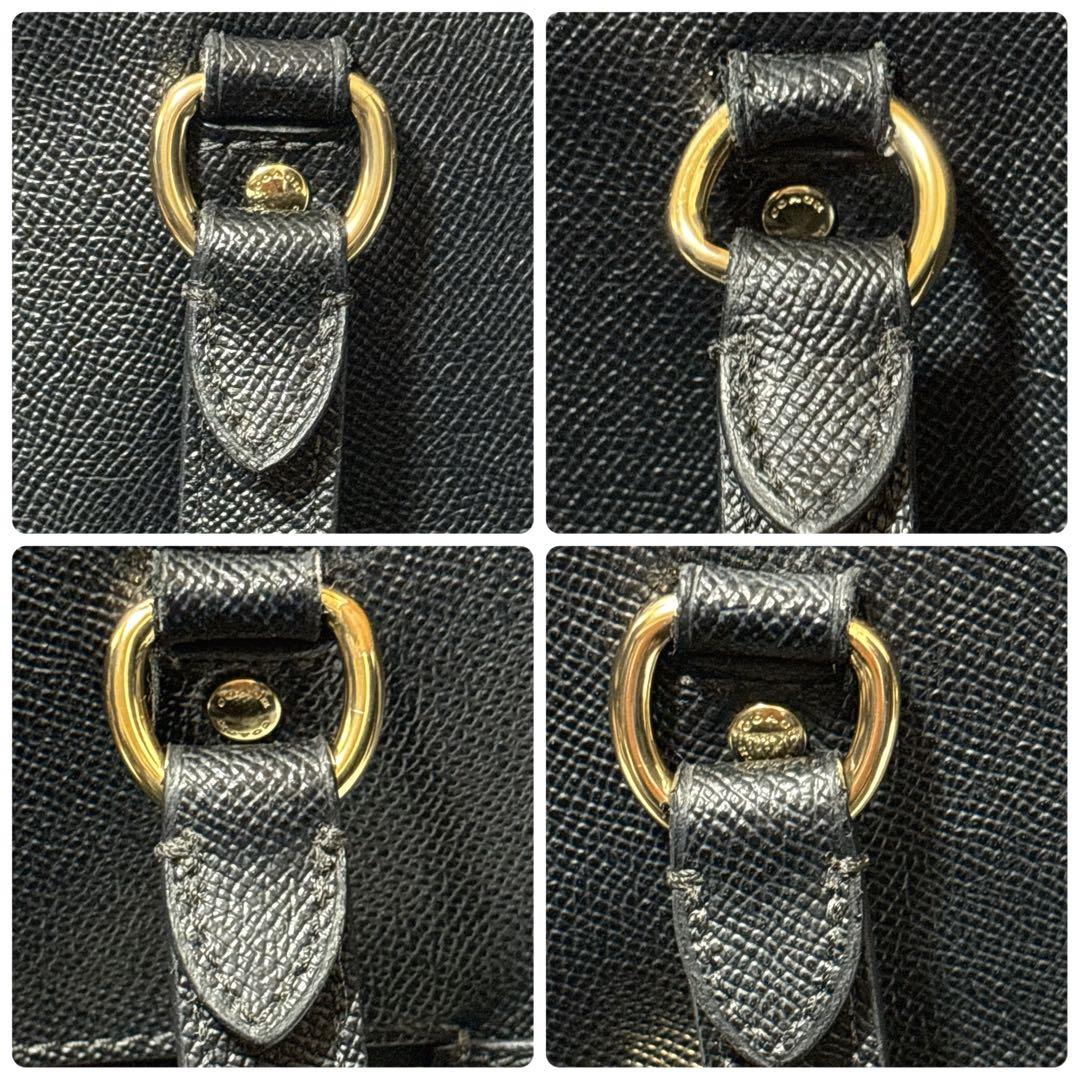 COACH コーチ トートバッグ F79608 レザー ブラック A4収納可