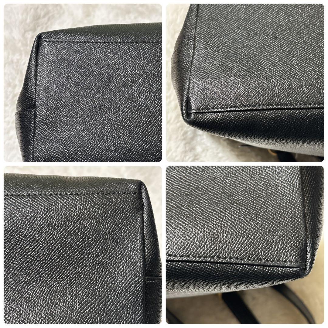 COACH コーチ トートバッグ F79608 レザー ブラック A4収納可