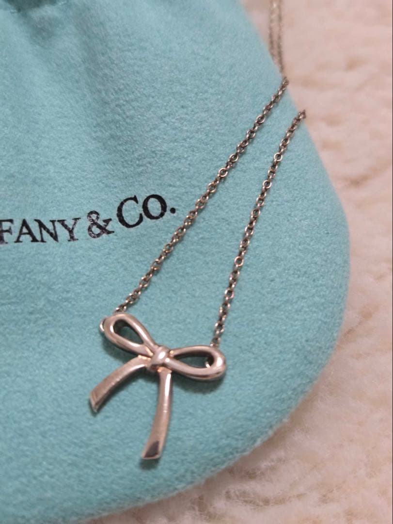 Tiffany & Co. リボンモチーフ ネックレス AG925