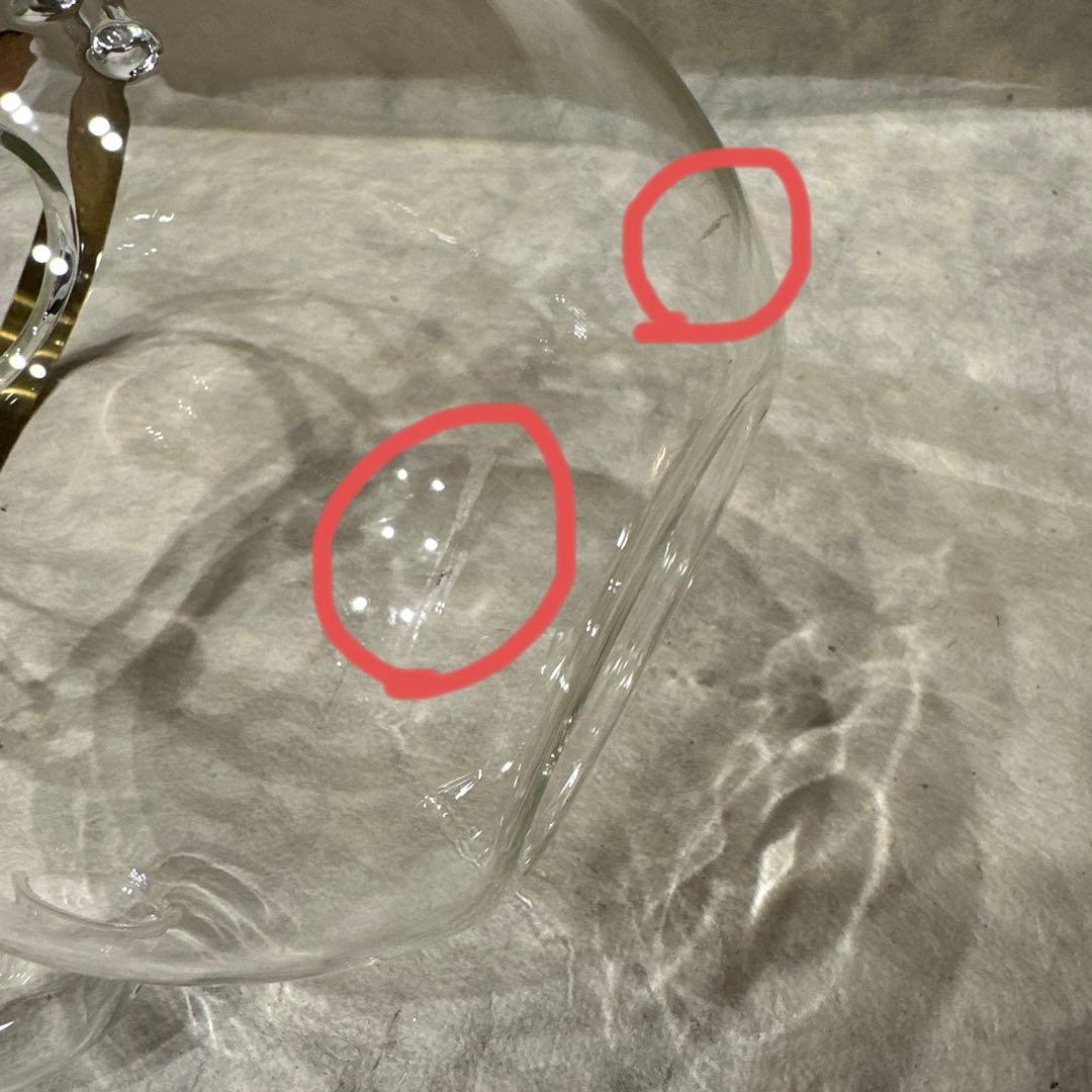 ガラスポット（日ノ出化学製作所） 真鍮持ち手（M）