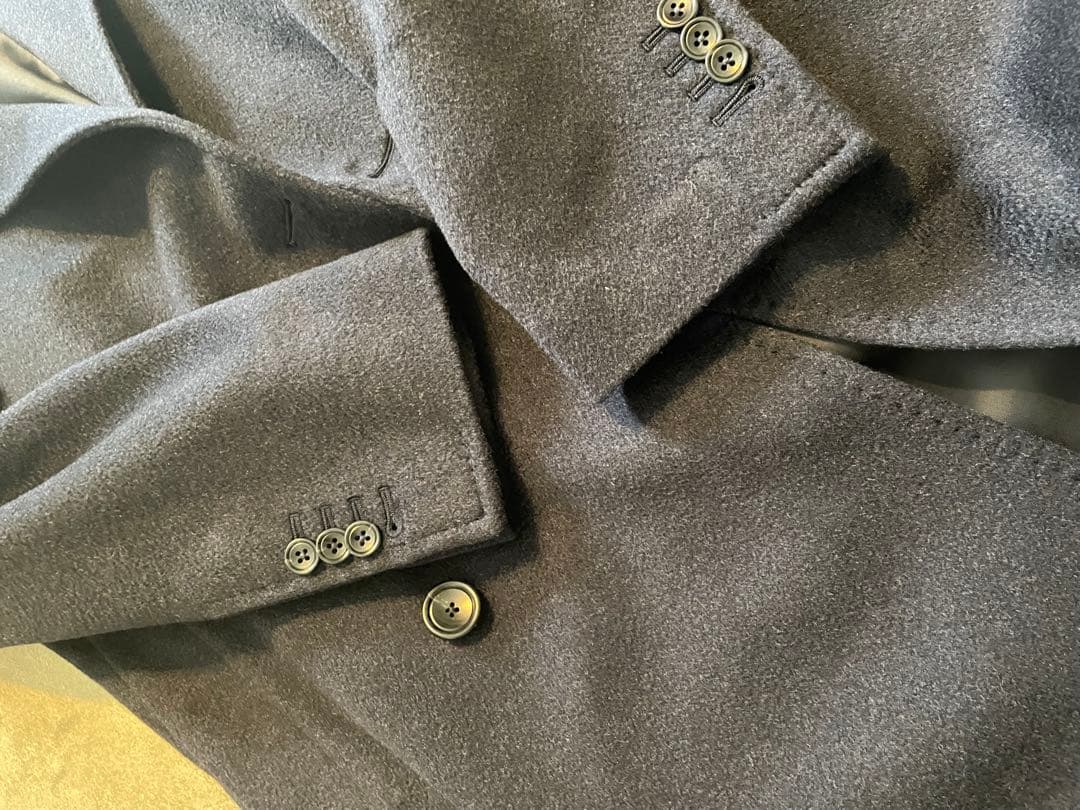 タリアトーレ　メンズ　カシミア100% ダブルブレスト コート ネイビー　48