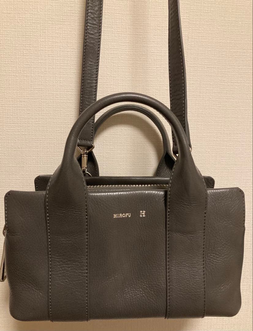 現行ヒロフ HIROFU ショルダーバッグ【ランポ】レザーハンドバッグ 2WAY