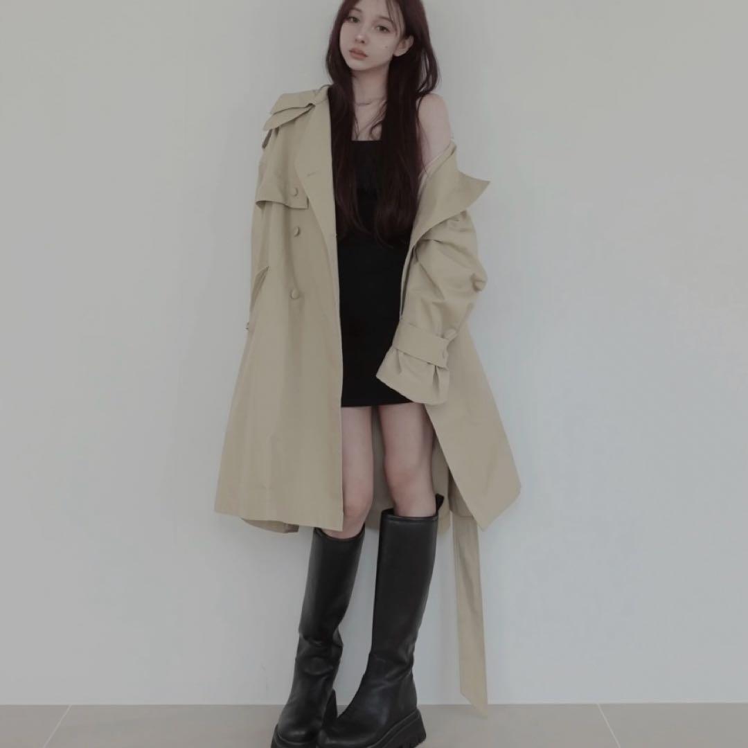 fictiontokyo 2Wayバルーントレンチコート