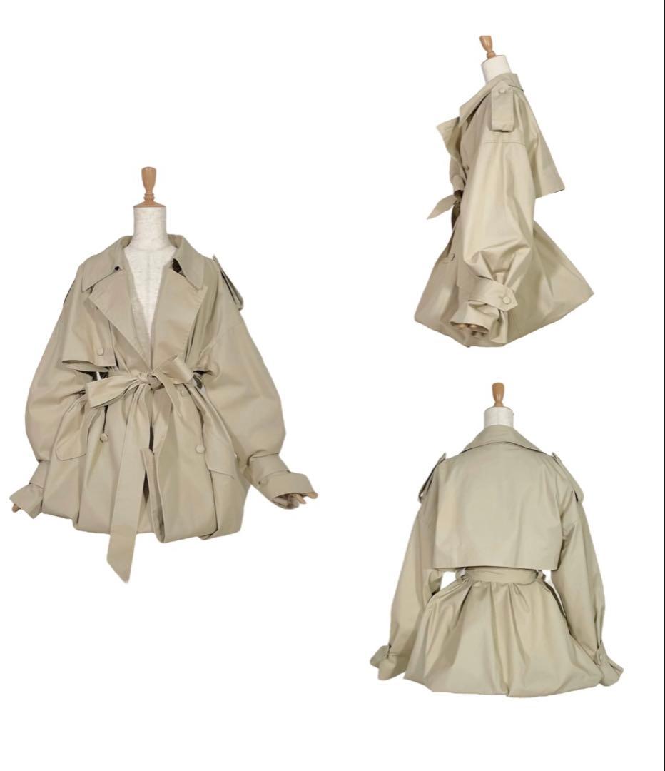 fictiontokyo 2Wayバルーントレンチコート