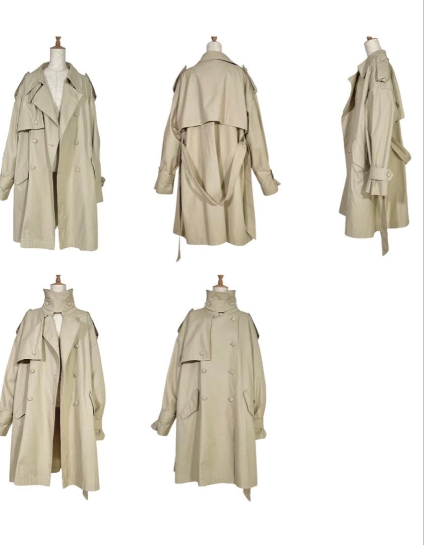 fictiontokyo 2Wayバルーントレンチコート