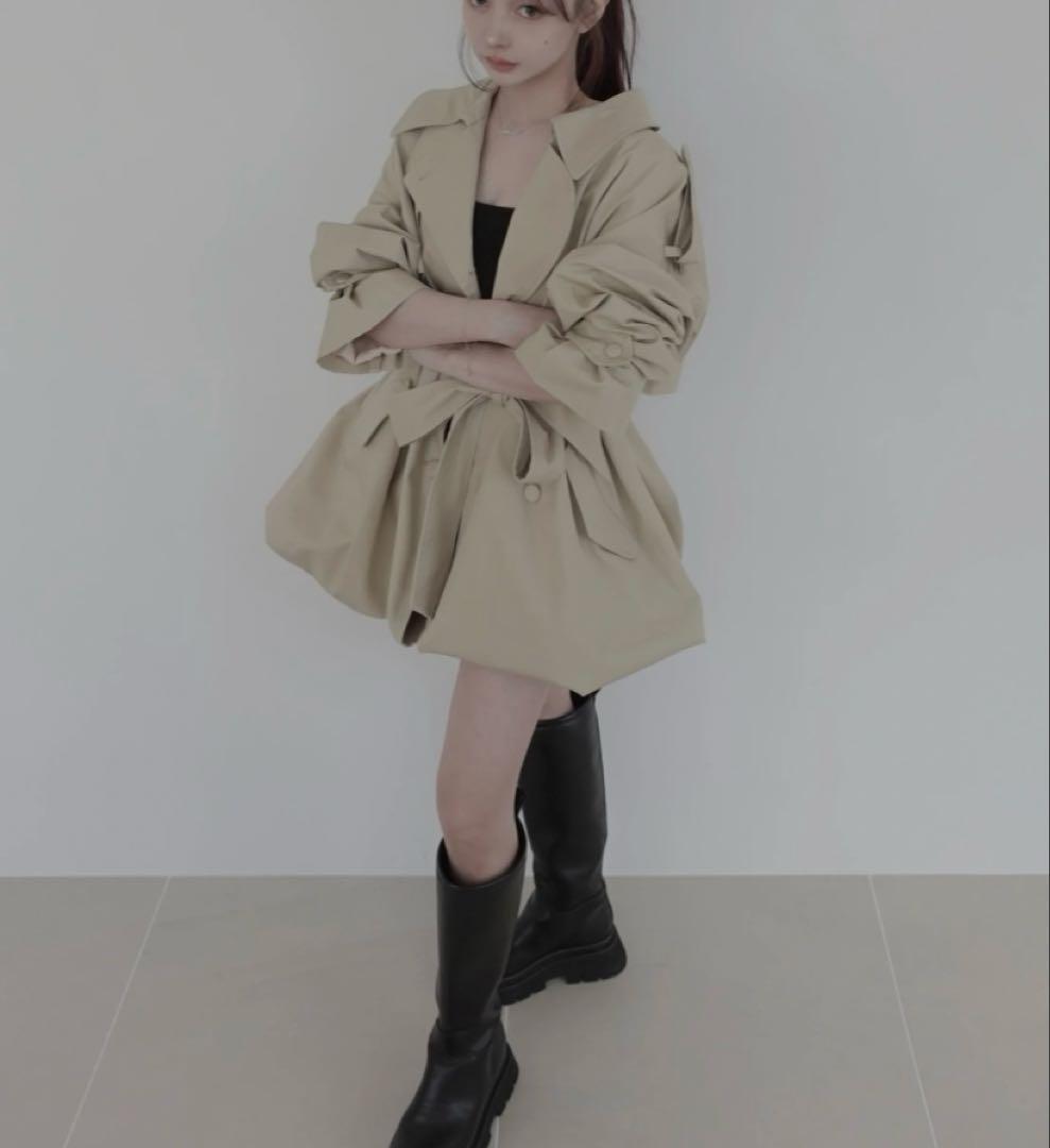 fictiontokyo 2Wayバルーントレンチコート