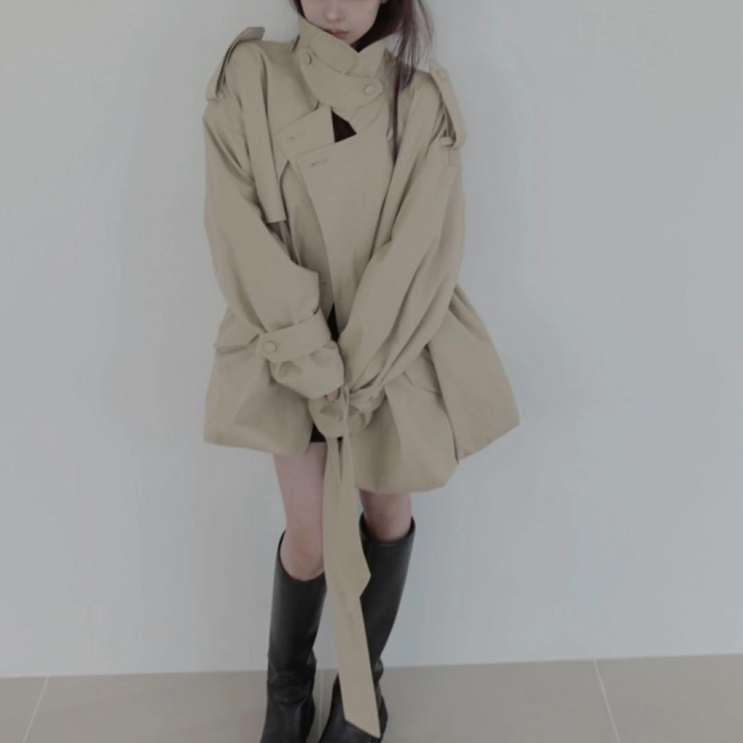 fictiontokyo 2Wayバルーントレンチコート