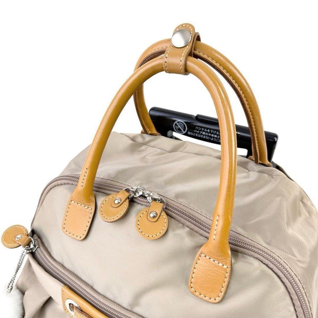 カナナプロジェクト キャリーバッグ キャリーケース 4輪 機内持込み可 ベージュ