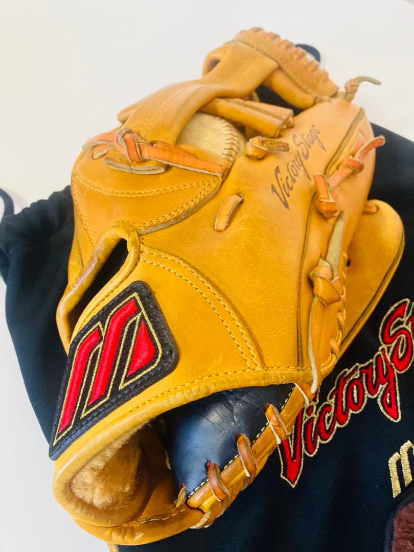 【希少・硬式用】ミズノ ビクトリーステージ キップレザー クロスウェブ 内野手向