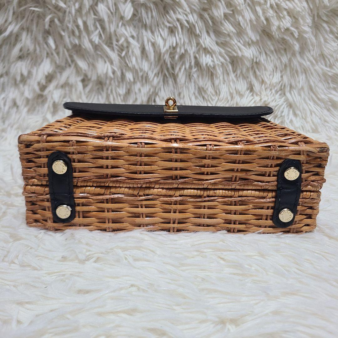 【美品】ヴィオラドーロ　ハンドバッグ　スプリットラタン　MIRO　2WAY
